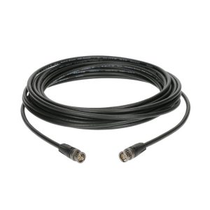 Black 5m SDI 12G Cable on a white background