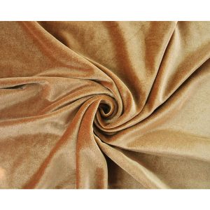 Close-up of gold event drape fabric showing smooth texture and spiral folds