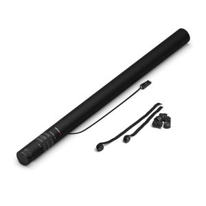 MagicFX 80cm Electric Streamer Cannons with accessories including straps and caps