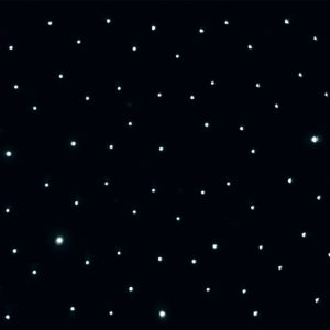 9x4m PRO LED black starcloth with evenly spaced white LED lights creating a starry night effect