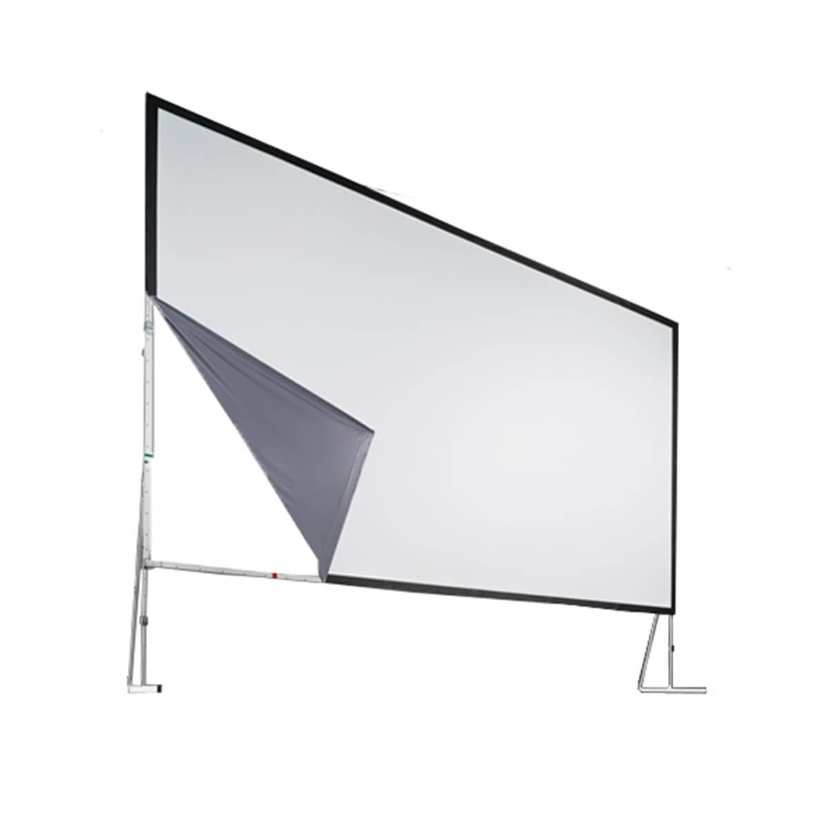 Angled view of Stumpfl 12ft 2in x 6ft 11in Frame Screen Kit